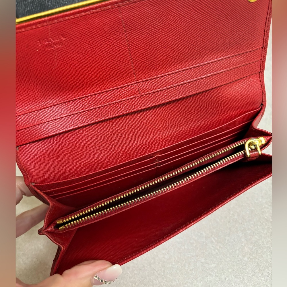 Prada Red Wallet - Picture 8 of 9